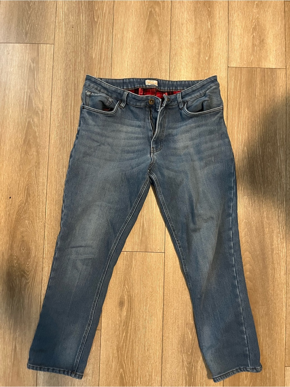 Weatherproof Women's Boyfriend Jeans in Faded Blue